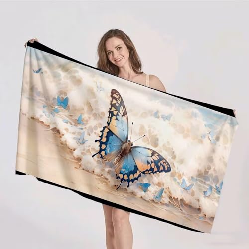 Duushuait Strandtuch XXL 90x180cm Mikrofaser Handtuch Stranddecke Sandfrei Kompaktes und Schnelltrocknendes Microfaser Handtücher Schmetterling Hülse Sommer Reisehandtuch Strandhandtuch Groß p-208 Duushuait Strandtuch XXL 90x180cm Mikrofaser Handtuch Stranddecke Sandfrei Kompaktes und Schnelltrocknendes Microfaser Handtücher Schmetterling Hülse Sommer Reisehandtuch Strandhandtuch Groß p-208 von Duushuait