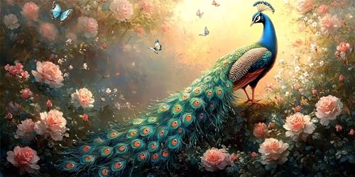 Pfauen Diamond Painting Erwachsene, Blumen Diamond Painting Set für Kinder, Crystal Art für Anfänger, DIY Diamant Kunst Mosaikherstellung, Diamant Kunst Erwachsene Groß XXL, Wand Deko, 100x200cm p-385 Pfauen Diamond Painting Erwachsene, Blumen Diamond Painting Set für Kinder, Crystal Art für Anfänger, DIY Diamant Kunst Mosaikherstellung, Diamant Kunst Erwachsene Groß XXL, Wand Deko, 100x200cm p-385 von Duushuait