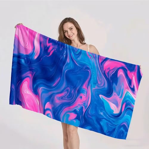 Strandtuch XXL 100x200cm Mikrofaser Handtuch Stranddecke Sandfrei Kompaktes und Schnelltrocknendes Microfaser Handtücher Blau Rot Sommer Reisehandtuch Strandhandtuch Groß für den Strand, Outdoor p-312 Strandtuch XXL 100x200cm Mikrofaser Handtuch Stranddecke Sandfrei Kompaktes und Schnelltrocknendes Microfaser Handtücher Blau Rot Sommer Reisehandtuch Strandhandtuch Groß für den Strand, Outdoor p-312 von Duushuait