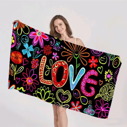 Strandtuch XXL 100x200cm Mikrofaser Handtuch Stranddecke Sandfrei Kompaktes und Schnelltrocknendes Microfaser Handtücher Blume Farbe Sommer Reisehandtuch Strandhandtuch Groß für den Strand p-212 Strandtuch XXL 100x200cm Mikrofaser Handtuch Stranddecke Sandfrei Kompaktes und Schnelltrocknendes Microfaser Handtücher Blume Farbe Sommer Reisehandtuch Strandhandtuch Groß für den Strand p-212 von Duushuait