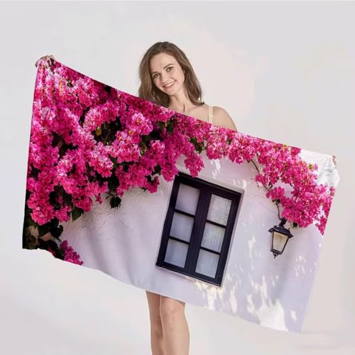 Strandtuch XXL 100x200cm Mikrofaser Handtuch Stranddecke Sandfrei Kompaktes und Schnelltrocknendes Microfaser Handtücher Blume Häuser Sommer Reisehandtuch Strandhandtuch Groß für den Strand p-214 Strandtuch XXL 100x200cm Mikrofaser Handtuch Stranddecke Sandfrei Kompaktes und Schnelltrocknendes Microfaser Handtücher Blume Häuser Sommer Reisehandtuch Strandhandtuch Groß für den Strand p-214 von Duushuait