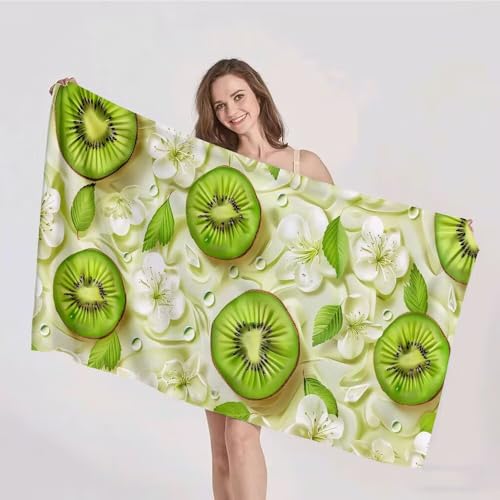 Strandtuch XXL 100x200cm Mikrofaser Handtuch Stranddecke Sandfrei Kompaktes und Schnelltrocknendes Microfaser Handtücher Kiwi Obst Sommer Reisehandtuch Strandhandtuch Groß für den Strand p-384 Strandtuch XXL 100x200cm Mikrofaser Handtuch Stranddecke Sandfrei Kompaktes und Schnelltrocknendes Microfaser Handtücher Kiwi Obst Sommer Reisehandtuch Strandhandtuch Groß für den Strand p-384 von Duushuait