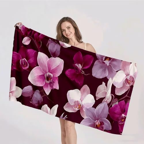Strandtuch XXL 100x200cm Mikrofaser Handtuch Stranddecke Sandfrei Kompaktes und Schnelltrocknendes Microfaser Handtücher Rot Blume Sommer Reisehandtuch Strandhandtuch Groß für den Strand p-186 Strandtuch XXL 100x200cm Mikrofaser Handtuch Stranddecke Sandfrei Kompaktes und Schnelltrocknendes Microfaser Handtücher Rot Blume Sommer Reisehandtuch Strandhandtuch Groß für den Strand p-186 von Duushuait