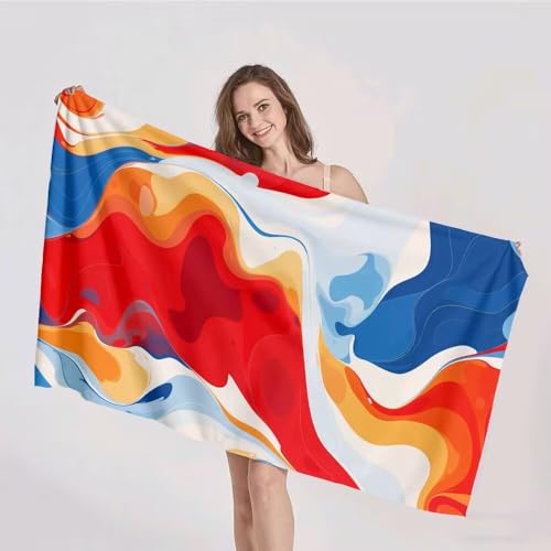 Strandtuch XXL 100x200cm Mikrofaser Handtuch Stranddecke Sandfrei Kompaktes und Schnelltrocknendes Microfaser Handtücher Rot Rauch Sommer Reisehandtuch Strandhandtuch Groß für den Strand p-199 Strandtuch XXL 100x200cm Mikrofaser Handtuch Stranddecke Sandfrei Kompaktes und Schnelltrocknendes Microfaser Handtücher Rot Rauch Sommer Reisehandtuch Strandhandtuch Groß für den Strand p-199 von Duushuait