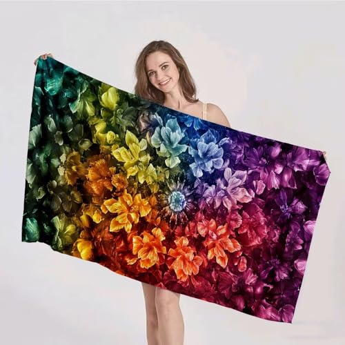 Strandtuch XXL 60x120cm Mikrofaser Handtuch Stranddecke Sandfrei Kompaktes und Schnelltrocknendes Microfaser Handtücher Mandala Farbe Sommer Reisehandtuch Strandhandtuch Groß für den Strand p-365 Strandtuch XXL 60x120cm Mikrofaser Handtuch Stranddecke Sandfrei Kompaktes und Schnelltrocknendes Microfaser Handtücher Mandala Farbe Sommer Reisehandtuch Strandhandtuch Groß für den Strand p-365 von Duushuait