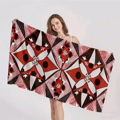 Strandtuch XXL 60x120cm Mikrofaser Handtuch Stranddecke Sandfrei Kompaktes und Schnelltrocknendes Microfaser Handtücher Nationalität Rot Sommer Reisehandtuch Strandhandtuch Groß für den Strand p-390 Strandtuch XXL 60x120cm Mikrofaser Handtuch Stranddecke Sandfrei Kompaktes und Schnelltrocknendes Microfaser Handtücher Nationalität Rot Sommer Reisehandtuch Strandhandtuch Groß für den Strand p-390 von Duushuait