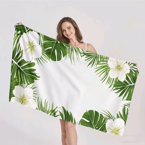 Strandtuch XXL 75x150cm Mikrofaser Handtuch Stranddecke Sandfrei Kompaktes und Schnelltrocknendes Microfaser Handtücher Grün Blume Sommer Reisehandtuch Strandhandtuch Groß für den Strand p-358 Strandtuch XXL 75x150cm Mikrofaser Handtuch Stranddecke Sandfrei Kompaktes und Schnelltrocknendes Microfaser Handtücher Grün Blume Sommer Reisehandtuch Strandhandtuch Groß für den Strand p-358 von Duushuait