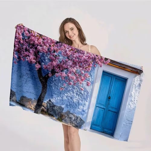 Strandtuch XXL 90x180cm Mikrofaser Handtuch Stranddecke Sandfrei Kompaktes und Schnelltrocknendes Microfaser Handtücher Blau Baum Sommer Reisehandtuch Strandhandtuch Groß für den Strand, Outdoor p-331 Strandtuch XXL 90x180cm Mikrofaser Handtuch Stranddecke Sandfrei Kompaktes und Schnelltrocknendes Microfaser Handtücher Blau Baum Sommer Reisehandtuch Strandhandtuch Groß für den Strand, Outdoor p-331 von Duushuait