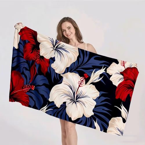 Strandtuch XXL 90x180cm Mikrofaser Handtuch Stranddecke Sandfrei Kompaktes und Schnelltrocknendes Microfaser Handtücher Blume Blau Sommer Reisehandtuch Strandhandtuch Groß für den Strand p-220 Strandtuch XXL 90x180cm Mikrofaser Handtuch Stranddecke Sandfrei Kompaktes und Schnelltrocknendes Microfaser Handtücher Blume Blau Sommer Reisehandtuch Strandhandtuch Groß für den Strand p-220 von Duushuait