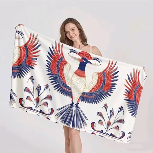 Strandtuch XXL 90x180cm Mikrofaser Handtuch Stranddecke Sandfrei Kompaktes und Schnelltrocknendes Microfaser Handtücher Nationalität Vogel Sommer Reisehandtuch Strandhandtuch Groß für den Strand p-394 Strandtuch XXL 90x180cm Mikrofaser Handtuch Stranddecke Sandfrei Kompaktes und Schnelltrocknendes Microfaser Handtücher Nationalität Vogel Sommer Reisehandtuch Strandhandtuch Groß für den Strand p-394 von Duushuait