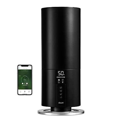 Duux Beam Mini 2 Luftbefeuchter Ultraschall Steuerung Per Fernbedienung & Smartphone - Leistungsvoller Air Humidifier - 3L Raumbefeuchter Bis 30m² - Luftbefeuchter Schlafzimmer Schwarz von Duux