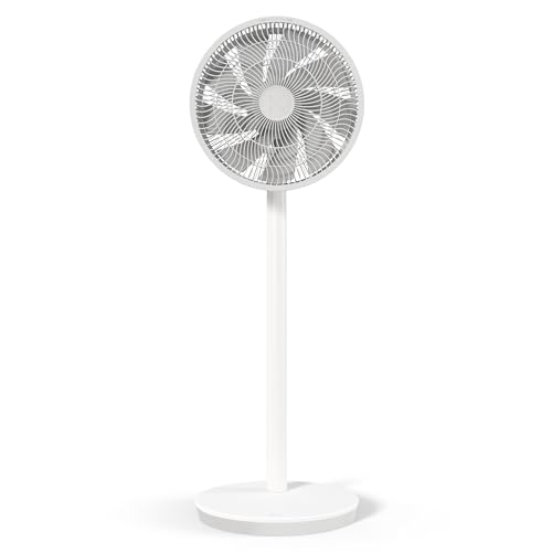 Duux Whisper Essence Standventilator sehr Leise - 120° Oszilation - 7 Geschwindigkeitsstufen - 8-std-Timer - Weiß von Duux