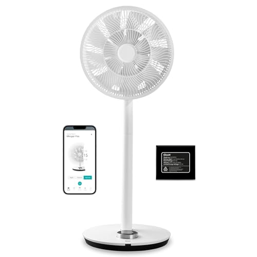 Duux Whisper Flex Smart Standventilator - Steuerung per Fernbedienung & Smartphone - Höhenverstellbar 51-88cm - Leiser Ventilator mit Nachtmodus und Timer - Energieeffizient - Mit Akku Weiß Duux Whisper Flex Smart Standventilator - Steuerung per Fernbedienung & Smartphone - Höhenverstellbar 51-88cm - Leiser Ventilator mit Nachtmodus und Timer - Energieeffizient - Mit Akku Weiß von Duux