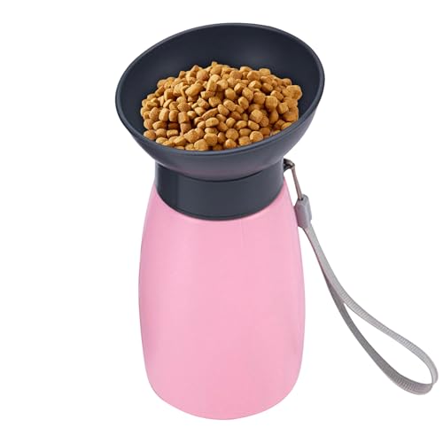 Duvcoywae Tragbare Trinkflasche für Hunde,600ml Trinkflasche für Hunde beim Spaziergang - Auslaufsicherer Trinknapf für Camping Ausflug Park Reise von Duvcoywae