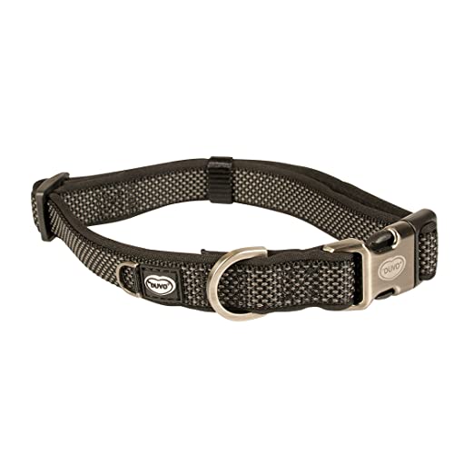 duvoplus, Bequemes und modernes Halsband GA Me Explor North, Größe 20-35 cm/15 mm, Schwarz, für Hunde, ideal für abenteuerliche Spaziergänge und Expeditionen von Duvoplus