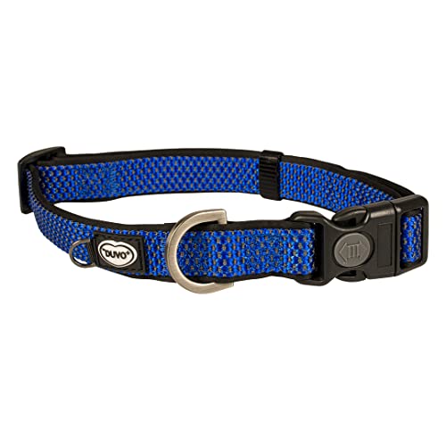 duvoplus, Ga me Explor East, bequemes und modernes Halsband, Nylon, robust und wasserdicht, 35 – 55 cm/20 mm, blau, für Hunde, Halsband, wasserdicht, langlebige Qualität von Duvoplus