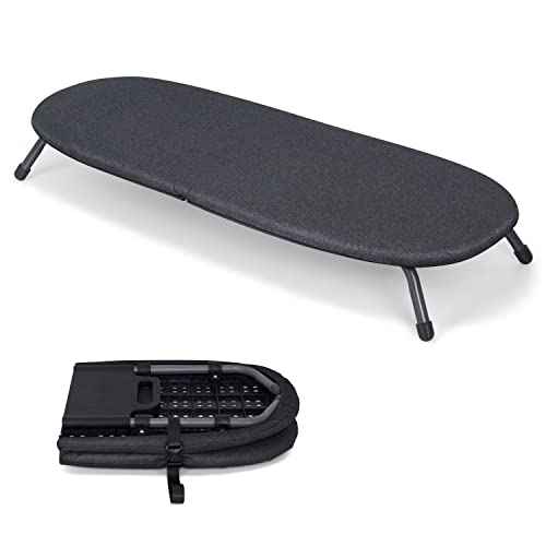 Duwee Bügelbrett Kleines klappbar, zusammenklappbares Bügelbrett mit hitzebeständigem Bezug, tragbar, kompakt und platzsparend, 32 x 82 cm von Duwee