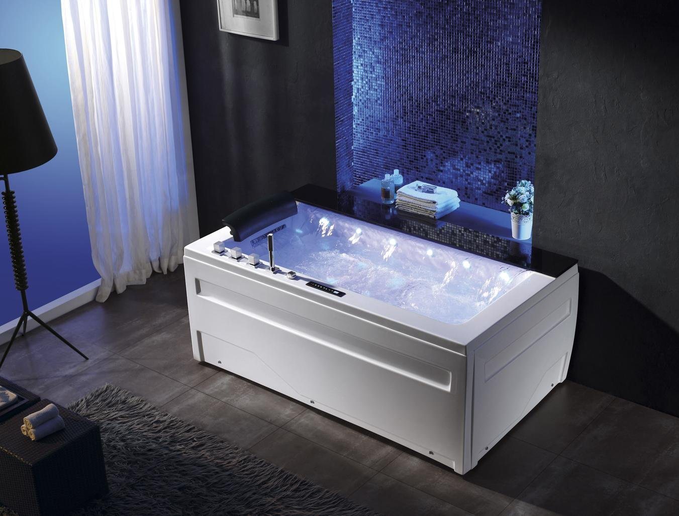 Duwilux Whirlpool-Badewanne 1 Pers. Whirlpool Victoria 172x100 Badewanne VERKÜRZTE LIEFERZEIT, (1-tlg), Farblichttherapie von Duwilux