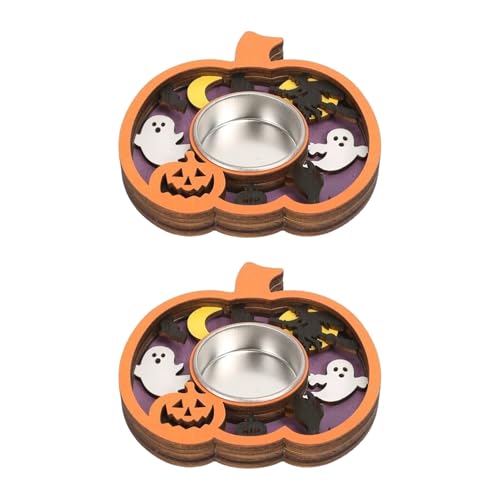 2 Stück Halloween Holzhalter mit verschiedenen Designs Stabile Ständer für Heimdekoration Stabile Holzhalter mit Sockel 2 Stück Halloween Holzhalter mit verschiedenen Designs Stabile Ständer für Heimdekoration Stabile Holzhalter mit Sockel von Duyeuau