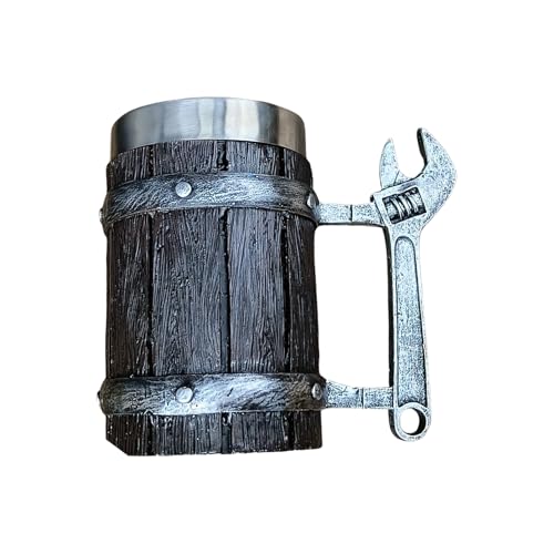 Duyeuau Bierkrug mit ergonomischem Griff, thermoisoliert, Edelstahleinsatz, Trinkbecher, praktisches Trinkgeschirr für Grillen, Sportveranstaltungen, Partys, Bierkrug Duyeuau Bierkrug mit ergonomischem Griff, thermoisoliert, Edelstahleinsatz, Trinkbecher, praktisches Trinkgeschirr für Grillen, Sportveranstaltungen, Partys, Bierkrug von Duyeuau