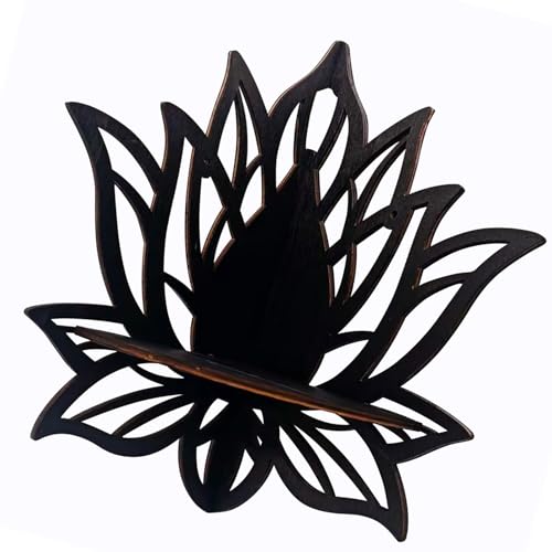 Duyeuau Eckregal aus Holz, Blumenmotiv, Wandhalterung, ausgehöhlt, schwebende Regale, Aufbewahrungsregal, Organizer für Zuhause, Wohnzimmer, Dekoration Duyeuau Eckregal aus Holz, Blumenmotiv, Wandhalterung, ausgehöhlt, schwebende Regale, Aufbewahrungsregal, Organizer für Zuhause, Wohnzimmer, Dekoration von Duyeuau
