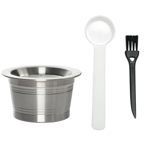 Duyeuau Espresso-Kapsel-Tasse aus Edelstahl, auslaufsicheres Design, Kaffeemaschinen-Zubehör, geeignet für Büro, Café, wiederverwendbarer Kaffee von Duyeuau