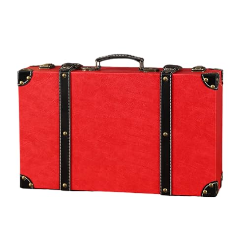 Duyeuau Robuste Leder-Aufbewahrungsbox im Retro-Stil für Schmuck und kleine Gegenstände, mit Handwerkskunst und elegantem Charme, Aufbewahrungskoffer im antiken Stil von Duyeuau