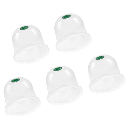 Duyeuau Transparente PVC-Schutzabdeckungen für Kinderzimmerunterkünfte, fördert die Photosynthese für Pflanzenentwicklung und Wachstum, Pflanzenschutz bei kaltem Wetter, 5 Stück Duyeuau Transparente PVC-Schutzabdeckungen für Kinderzimmerunterkünfte, fördert die Photosynthese für Pflanzenentwicklung und Wachstum, Pflanzenschutz bei kaltem Wetter, 5 Stück von Duyeuau