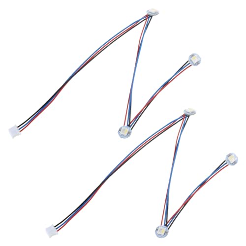 Duyeuau Vollständig montierte LED für 2.4 mit 3 RGBW-Tasten, PCB-LEDs, verbunden durch PTFE-Drähte von Duyeuau