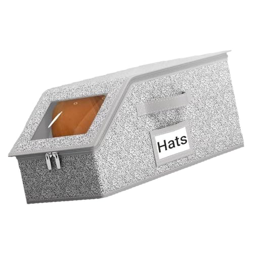 Faltbare Hut-Aufbewahrungsbox mit großer Kapazität für Baseballmützen mit staubdichter Abdeckung, Reise-Organisationswerkzeug, platzsparende Kappen-Organizer Faltbare Hut-Aufbewahrungsbox mit großer Kapazität für Baseballmützen mit staubdichter Abdeckung, Reise-Organisationswerkzeug, platzsparende Kappen-Organizer von Duyeuau