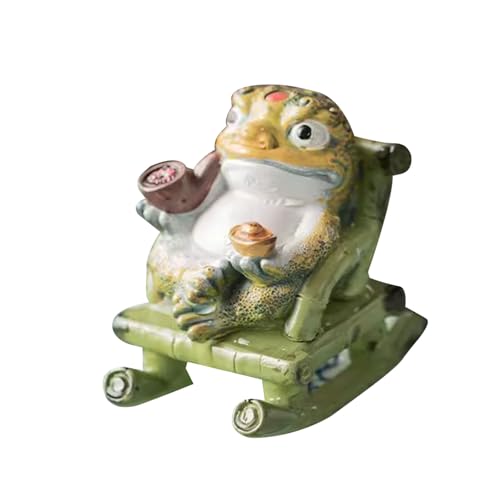 Farbwechselnde Harze, Schaukelstuhl, Frosch, Tee, Haustier-Skulptur für Meditationen, Zeremonie, Geschenk, dekoratives Ornament, Glücksfrösche, Kulturdekoration Farbwechselnde Harze, Schaukelstuhl, Frosch, Tee, Haustier-Skulptur für Meditationen, Zeremonie, Geschenk, dekoratives Ornament, Glücksfrösche, Kulturdekoration von Duyeuau