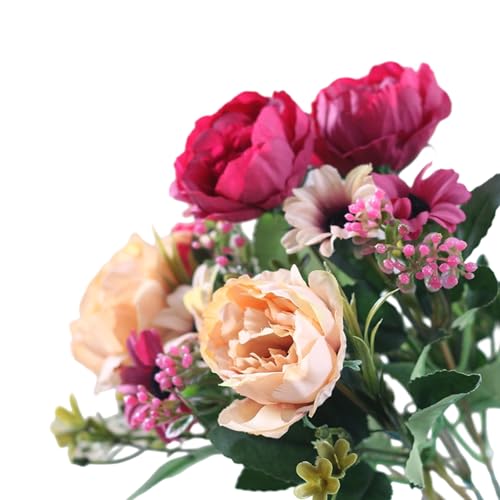 Künstliche Seidenstoff-Blumen für Hochzeit, Party, Dekoration, lange Verwendung, Kunstblüten, Zuhause, Veranstaltung, Ornament, lange Verwendung, dekorative Seide von Duyeuau