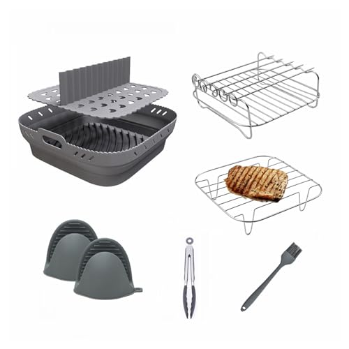 Luftfritteuse Tablett Luftfritteuse Tablett Luftfritteuse Tablett Silikon Trennkorb für Camping Party von Duyeuau
