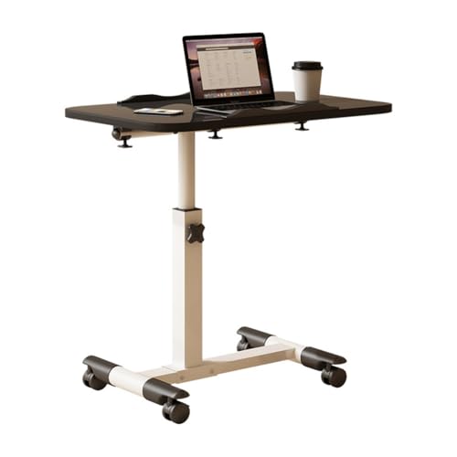 DuzLink Overbed Table, Medical Overbed Table, Hospital Mobile Standing Desk, Adjustable Height Standing Bedside Table with Tilting Desktop & Wheels for Hospital Home Office von DuzLink