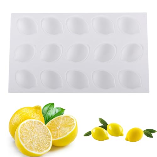 Zitronenform Silikon, Mango Silikonform, Silikonform Zitrone für DIY Desserts und Backwaren, für Kuchen und Partydekoration, 297 x 175 x 28 mm Zitronenform Silikon, Mango Silikonform, Silikonform Zitrone für DIY Desserts und Backwaren, für Kuchen und Partydekoration, 297 x 175 x 28 mm von DvBCNMe