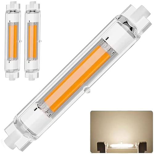 R7S LED 118mm 30W Dimmbar Glühbirne, R7S LED 118mm 30W Lampen Ersatz für 200W 300W Halogen Leuchtmittel, LED R7S Neutralweiß 4000K, 3000LM, 360 Grad Licht, Kein Flackern, 2er Pack von Dvnoua