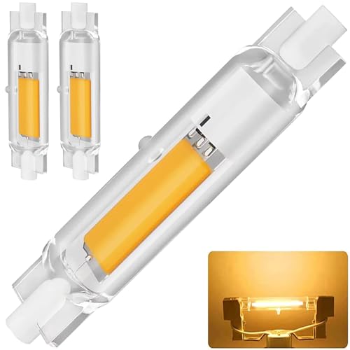 R7S LED 78mm Dimmbar 20W Lampen, R7 S COB LED Glühbirne Ersatz für 200W Halogen Leuchtmittel, R7S LE D Stab Warmweiß 3000K, 2000LM Kein Flackern, 360°Abstrahlwinkel, 2er Pack von Dvnoua