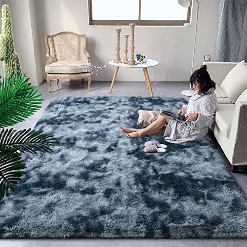 DweIke Extra großer flauschiger Teppich, flauschige Teppiche fürs Kinderzimmer, 2,4 x 3 m, Batikteppiche für Wohnzimmer, Schlafzimmer, Mädchen, Kinderzimmer, Heimdekoration, rutschfester Bodenteppich DweIke Extra großer flauschiger Teppich, flauschige Teppiche fürs Kinderzimmer, 2,4 x 3 m, Batikteppiche für Wohnzimmer, Schlafzimmer, Mädchen, Kinderzimmer, Heimdekoration, rutschfester Bodenteppich von DweIke