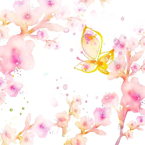 Fensterfolie Schmetterling Orange Rosa Fensterfolie Blickdicht Milchglasfolie Selbstklebend Fenster Folie Fenster Sichtschutz Sichtschutzfolie Fensterfolien Bad Window Privacy Film 58x60cm/2 Pcs von Dwetcxo