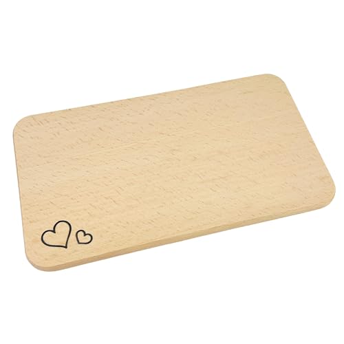 Frühstücksbrettchen Holz 1er Set | Buche Natur unbehandelt | Holzbrettchen mit Herz Gravur Küchenbrett Rechteckig Brot | Küchenutensilien | Schneidebrett Brettchen | Brotzeitbrettchen | Vesperbrett Frühstücksbrettchen Holz 1er Set | Buche Natur unbehandelt | Holzbrettchen mit Herz Gravur Küchenbrett Rechteckig Brot | Küchenutensilien | Schneidebrett Brettchen | Brotzeitbrettchen | Vesperbrett von DwieDeko
