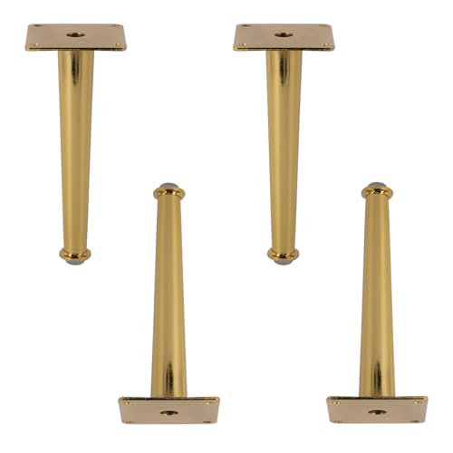 Dwinenixtor 4 Stück Gold Sofabeine, Sofa Füße Metall Schrank Füße Eisen | Galvanikfläche Stützfüße HöHe: 10-30cm konisch Ersatz Beine Mit Schraube 30cm/11.8" Dwinenixtor 4 Stück Gold Sofabeine, Sofa Füße Metall Schrank Füße Eisen | Galvanikfläche Stützfüße HöHe: 10-30cm konisch Ersatz Beine Mit Schraube 30cm/11.8" von Dwinenixtor