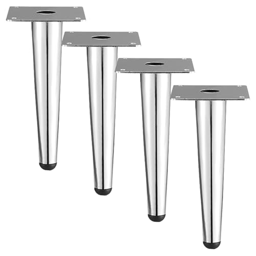 Dwinenixtor Moebelfuesse, 4 Stück Möbelbeine Silber Möbelfuß Eisen | Galvanikfläche Möbelfüße Höhe: 10-72cm Sideboard füße Konisch Stützfüße Bettfüße Mit Schraube 30cm/11.8" Dwinenixtor Moebelfuesse, 4 Stück Möbelbeine Silber Möbelfuß Eisen | Galvanikfläche Möbelfüße Höhe: 10-72cm Sideboard füße Konisch Stützfüße Bettfüße Mit Schraube 30cm/11.8" von Dwinenixtor