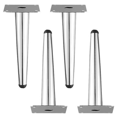 Dwinenixtor Tischfüße, 4 Stück Möbelbeine Silber Esstischbeine Eisen | Galvanikfläche Möbelfüße Höhe: 10-72cm Kommode Füße Konisch Stützfüße Bettfüße Mit Schraube 30cm/11.8" Dwinenixtor Tischfüße, 4 Stück Möbelbeine Silber Esstischbeine Eisen | Galvanikfläche Möbelfüße Höhe: 10-72cm Kommode Füße Konisch Stützfüße Bettfüße Mit Schraube 30cm/11.8" von Dwinenixtor