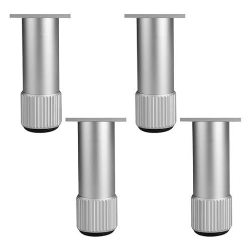 Dwinenixtor Tischfüße, 4 Stück Silber Tischbeine HöHe: 6-40cm Verstellbar DIY Tischbein Runde Couchtisch Füße Aluminiumlegierung | Eloxierte OberfläChe Schrank Füße Metall Stützfüße 12cm/4.7" Dwinenixtor Tischfüße, 4 Stück Silber Tischbeine HöHe: 6-40cm Verstellbar DIY Tischbein Runde Couchtisch Füße Aluminiumlegierung | Eloxierte OberfläChe Schrank Füße Metall Stützfüße 12cm/4.7" von Dwinenixtor
