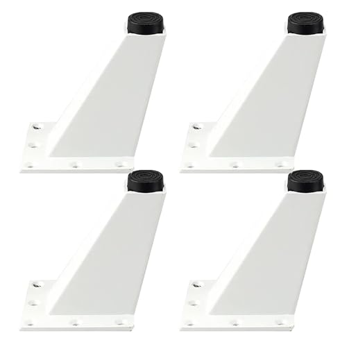 Dwinenixtor Tischfüße, Ersatz Tischbeine HöHe: 8-10cm Verstellbar Tischbein 4 Stück Couchtisch Füße Aluminiumlegierung | Eloxierte OberfläChe Stützfüße Weiße Schrank Füße Mit Schraube 10cm/4" Dwinenixtor Tischfüße, Ersatz Tischbeine HöHe: 8-10cm Verstellbar Tischbein 4 Stück Couchtisch Füße Aluminiumlegierung | Eloxierte OberfläChe Stützfüße Weiße Schrank Füße Mit Schraube 10cm/4" von Dwinenixtor