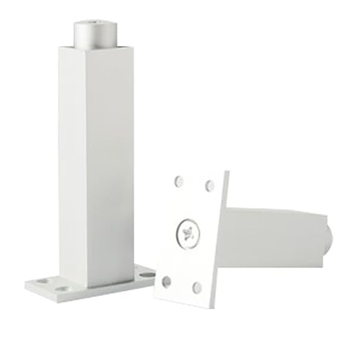 Moebelfuesse, 4 Stück Möbelbeine Silber Möbelfuß Aluminiumlegierung | Eloxierte Oberfläche Möbelfüße Höhe: 6-40cm Verstellbar Kommode Füße Tischbeine Quadrat Stützfüße Mit Schraube 30cm/11.8" von Dwinenixtor