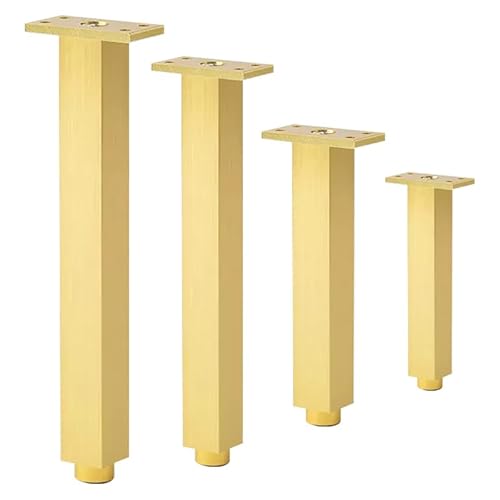 Sofafüße Quadrat, 4 Stück Höhenverstellbare Sofa Füße Metall Schrank Füße Aluminiumlegierung | Eloxierte OberfläChe Gold Tischbeine HöHe: 6-40cm Stützfüße Ersatz Beine Mit Schraube 25cm/9.8" Sofafüße Quadrat, 4 Stück Höhenverstellbare Sofa Füße Metall Schrank Füße Aluminiumlegierung | Eloxierte OberfläChe Gold Tischbeine HöHe: 6-40cm Stützfüße Ersatz Beine Mit Schraube 25cm/9.8" von Dwinenixtor
