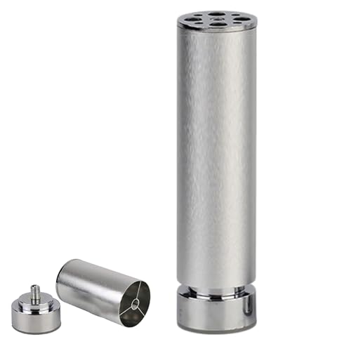 Tischbeine Runde, Verstellbar Tischfüße HöHe: 6-40cm Tischbein 4 Stück Silber Couchtisch Füße Aluminiumlegierung | Eloxierte OberfläChe Schrank Füße Ersatz Beine Stützfüße Mit Schraube 35cm/13.8" Tischbeine Runde, Verstellbar Tischfüße HöHe: 6-40cm Tischbein 4 Stück Silber Couchtisch Füße Aluminiumlegierung | Eloxierte OberfläChe Schrank Füße Ersatz Beine Stützfüße Mit Schraube 35cm/13.8" von Dwinenixtor