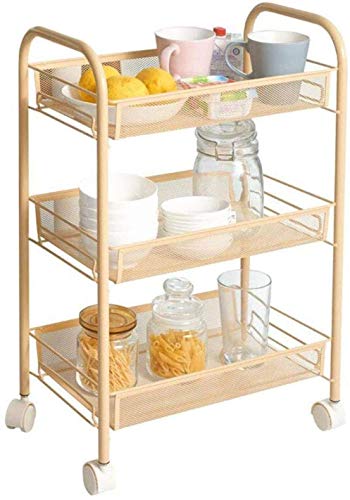 Dxbqm Lagerregal Badezimmerregale Küchenschlitz Abnehmbare Badezimmerregale Beauty Salon Trolley Spielzeugregale von Dxbqm