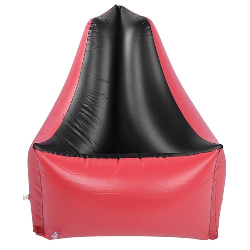 Dxcaicc Aufblasbarer Liegestuhl, aufblasbarer Faltbarer Wasserliegestuhl für den Außenbereich Sofas Luftbett für die Mittagsruhe Camping Rot 85x85x85cm von Dxcaicc